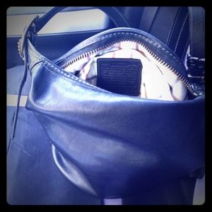 Coach #11422 Black leather bucket.